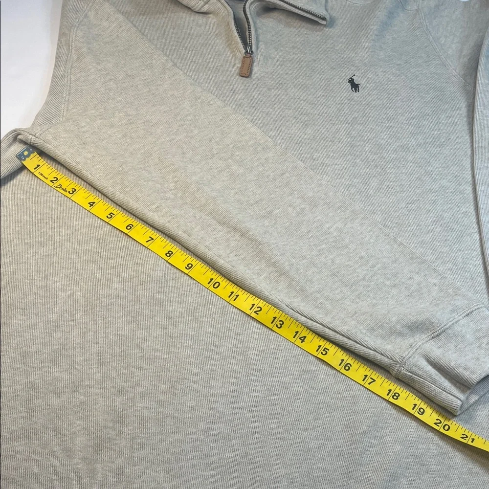 Polo by Ralph Lauren Men's Light Tan Quarter Zip Pullover Sz XL